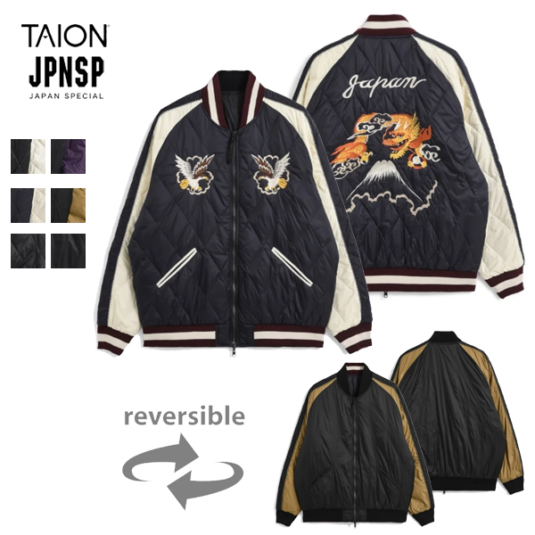 タイオン TAION / ジャパンスペシャル リバーシブル スカジャン ダウンジャケット / TAION-JK04JS-N1 / 鷲 龍 富士山 / スカジャン / リバーシブル / ユニセックス / 2025秋冬