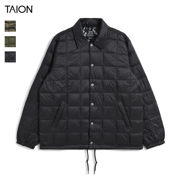 タイオン TAION / ベーシック ダウンコーチジャケット / TAION-109CHJ / コーチジャケット / パッカブル / メンズ / 2024秋冬