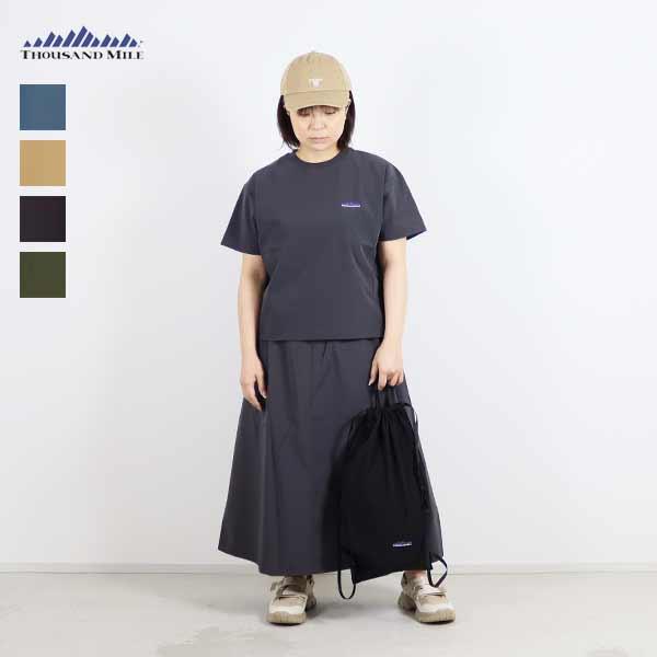 サウザンドマイル / SHORT SLEEVE T-SHIRT & SKIRT SET ショートスリーブＴシャツ＆スカートセット / TM251NP00032 / 撥水 4WAYストレッチ ドライタッチ UVカット /  THOUSAND MILE / 2025春夏