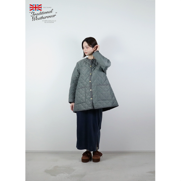 20%OFF / トラディショナルウェザーウェアー Traditional Weatherwear / ARKLEY A-LINE MIDDLE アークリー Aライン ミドル キルティングジャケット / L252APQCO0386AA / シンプル / レディース / 2024秋冬_1