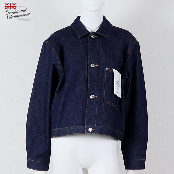 Traditional Weatherwear トラディショナルウェザーウェアー / WORK JACKET 201D ワークジャケット 201D / L252BBFBL0426EM / インディゴ / レディース / デニム / ショート丈 / シンプル / 2025秋冬
