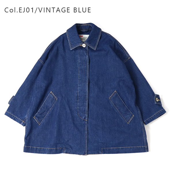 Traditional Weatherwear トラディショナルウェザーウェアー / MALTON DENIM マールトン デニム / L261CIFCO0421EJ / ワンウォッシュ / ステンカラー / ドロップショルダー / シンプル / レディース / 2026春夏_2