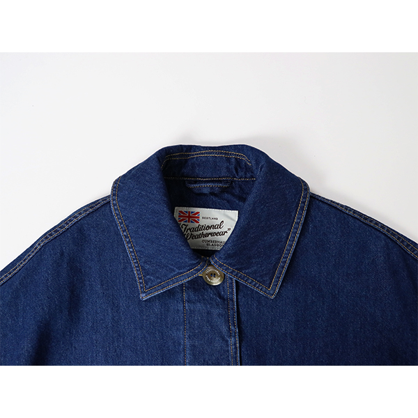 Traditional Weatherwear トラディショナルウェザーウェアー / MALTON DENIM マールトン デニム / L261CIFCO0421EJ / ワンウォッシュ / ステンカラー / ドロップショルダー / シンプル / レディース / 2026春夏_4