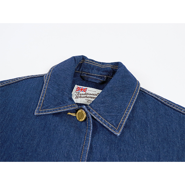 Traditional Weatherwear トラディショナルウェザーウェアー / MALTON BUTTON THROUGH SHORT DENIM マールトン ボタンスルー ショート デニム / L261CIFCO0540EJ / ワンウォッシュ / ステンカラー / ドロップショルダー / シンプル / レディース / 2026春夏_5