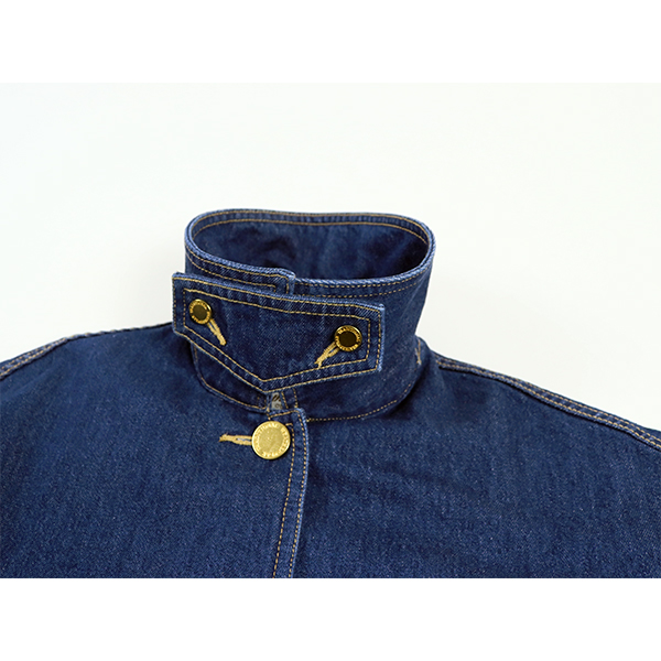 Traditional Weatherwear トラディショナルウェザーウェアー / MALTON BUTTON THROUGH SHORT DENIM マールトン ボタンスルー ショート デニム / L261CIFCO0540EJ / ワンウォッシュ / ステンカラー / ドロップショルダー / シンプル / レディース / 2026春夏_6