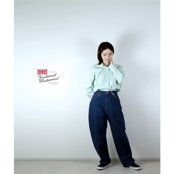 Traditional Weatherwear トラディショナルウェザーウェアー / UNIONSLACKS 303 ユニオン スラック 303 / L261CIFPT0309EJ / ワンウォッシュ / テーパードパンツ / シンプル / レディース / 2026春夏_1