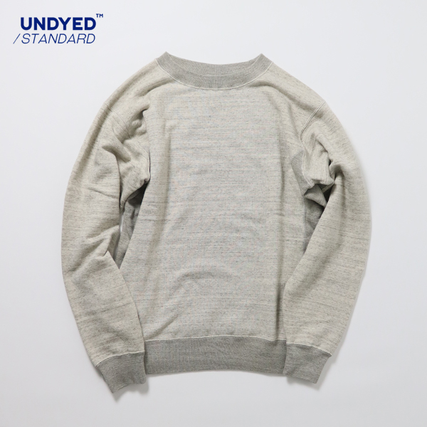 20%OFF / UNDYED STANDARD / URAKE SWEAT CREW 無染色オーガニックコットンスウェットクルー / UNS23ASC029 / ユニセックス / 日本製 / アンダイドスタンダード / 2024秋冬