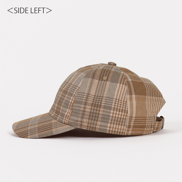 UNDYED STANDARD アンダイドスタンダード / MADRAS CHECK CAP / UNS25SCP016 / キャップ / チェック柄 / ユニセックス / 日本製 / 2025春夏 / ネコポス配送 UNDYED STANDARD アンダイドスタンダード / MADRAS CHECK CAP