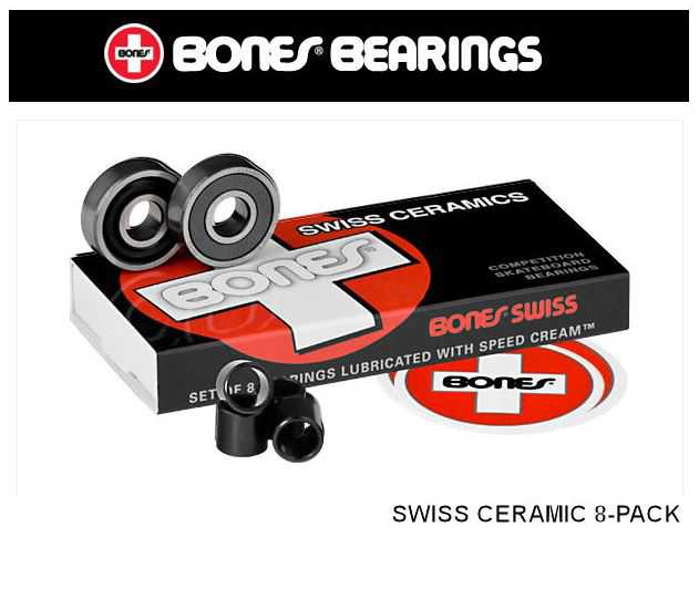BONES BEARINGS】ボーンズベアリング SWISS CERAMIC 8-PACK