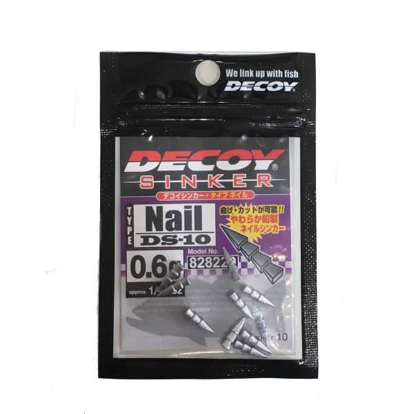 Decoy デコイ カツイチ Nail Sinker ネイルシンカー 鉛 カスタムシンカー 重り 0 6g 1 48oz 釣り フィッシング 10個入り ネコリグ の通販はau Pay マーケット Surf Snow 54tide