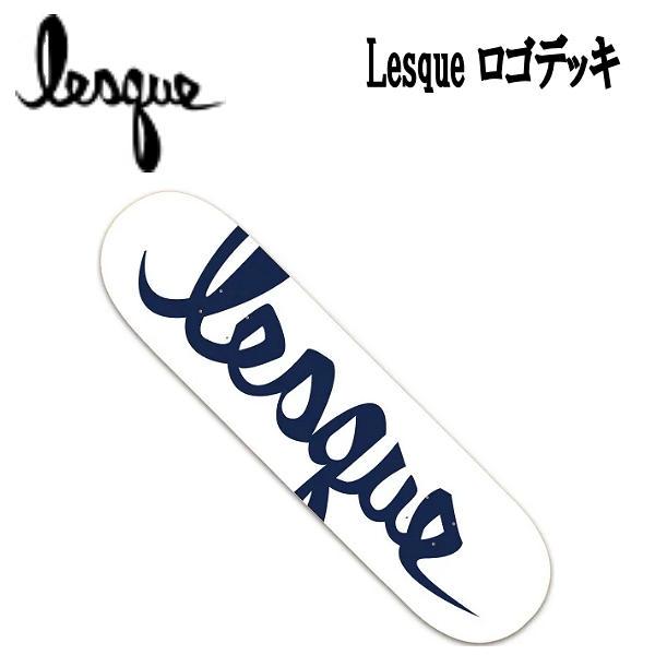 【LESQUE】レスケTEAM Logo NAVY スケートボード  スケート デッキ SKATE DECK SK8 スケボー 板 7.25/7.375/7.5/7.625/7.75/7.875/8.0/8.125/8.25/8.5【正規品】