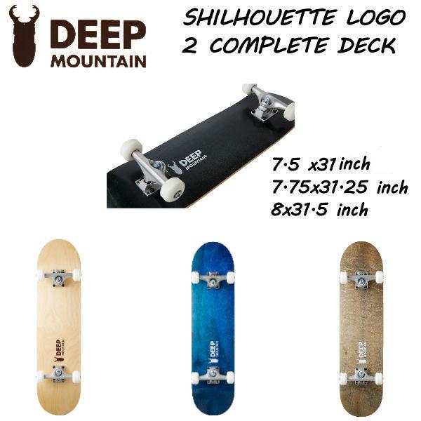 【DEEP MOUNTAIN】シルエットロゴ 2 スケートボード コンプリート セット  初心者 おすすめ スケボー kids キッズの通販は 6,639円