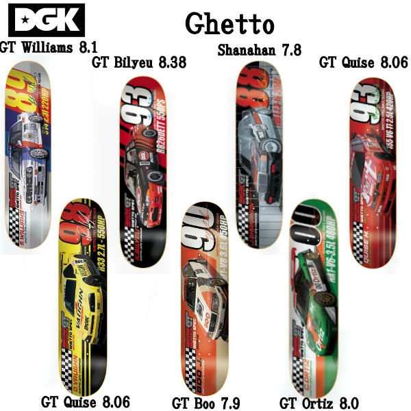 【DGK】 ディージーケー DGK GHETTO GT 7.75〜 8.25インチ Deck Skateboard HIPHOP スケートボード スケボー スティービーウィリアムス