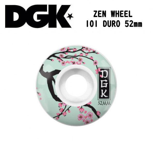 【DGK】ディージーケー Zen Wheels 52mm ストリート スケボー ウィール 4個1セット HIPHOP スケートボードの通販は