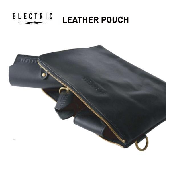 【ELECTRIC】エレクトリック 2024春夏 レザーポーチ 革 小物入れ ストリート スケートブランド プレゼント ギフト シンプル