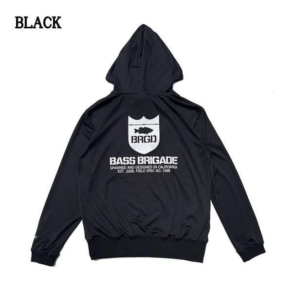 BASS BRGD フード付きパーカー ネイビー
