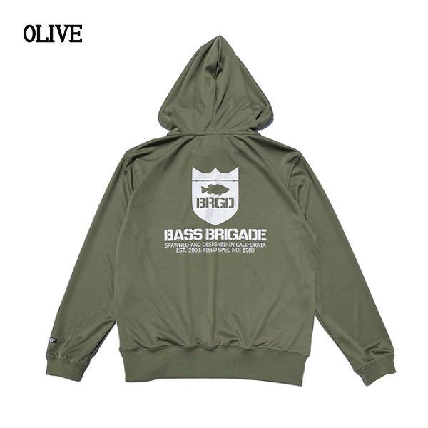 【BASS BRIGADE】バスブリゲード 2022春夏 BRGD DRY PULLOVER HOODIE メンズ ドライ プルオーバー BASS BRIGADE】バスブリゲード 2022春夏 BRGD DRY PULLOVER HOODIE