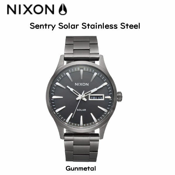 NIXON】ニクソン Sentry Solar Stainless Steel セントリーソーラー