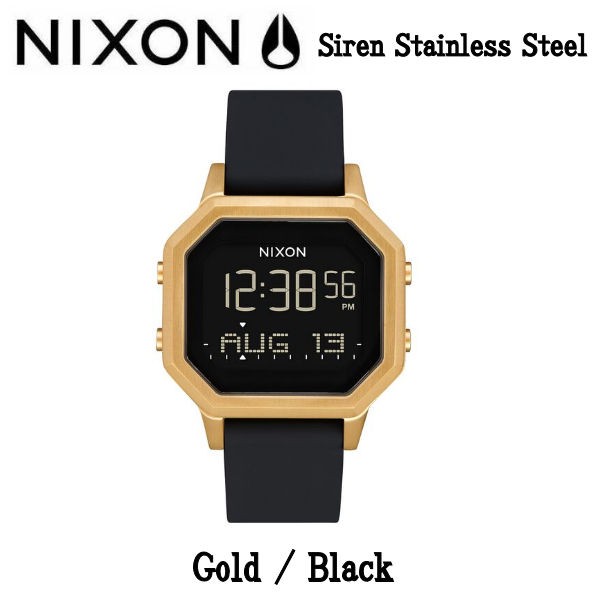 NIXON(ニクソン) SIREN SS 腕時計 GOLD/BLACK