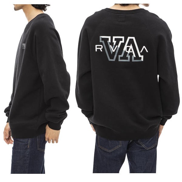 新作 RVCA】2022秋冬 RVCA メンズ HAMPTON CREW トレーナー スウェット