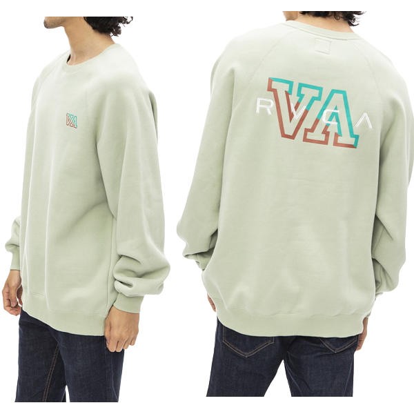 新作 RVCA】2022秋冬 RVCA メンズ HAMPTON CREW トレーナー スウェット