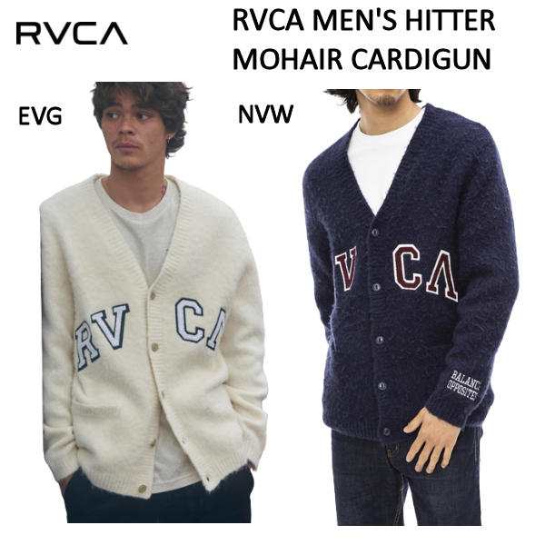 【RVCA】ルーカ 2022秋冬 メンズ RVCA メンズ RVCA メンズ HITTER MOHAIR CARDIGUN セーター ニット