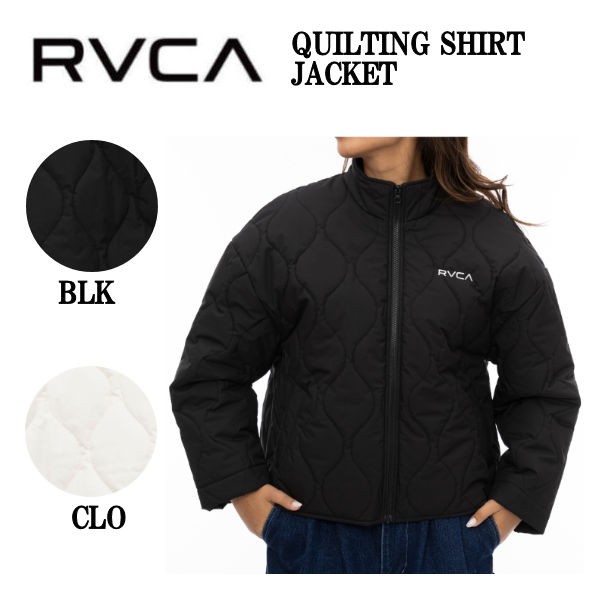 【RVCA】ルーカ 2024秋冬 レディース QUILTING SHIRT JACKET ジャケット アウター ダウン スポーツ ジム