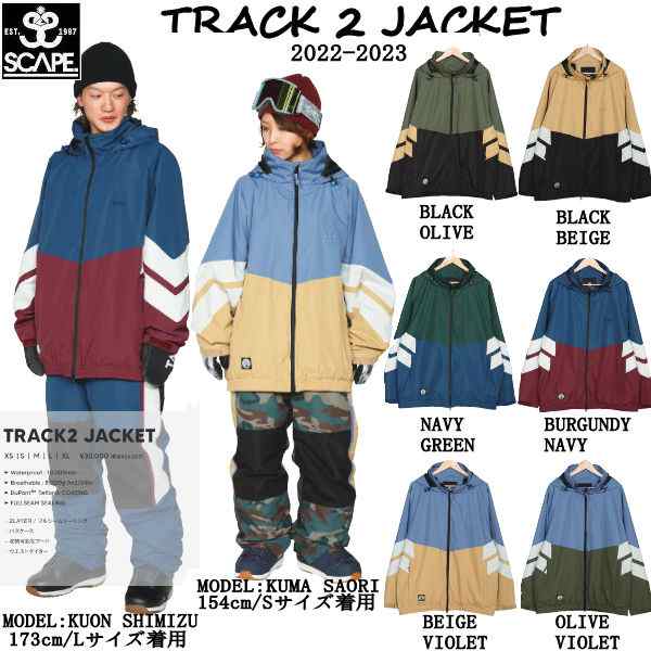 【SCAPE】2022/2023 エスケープ MENS WOMANS TRACK2 JACKET UNISEX メンズ ウーマンズ トラックジャケット