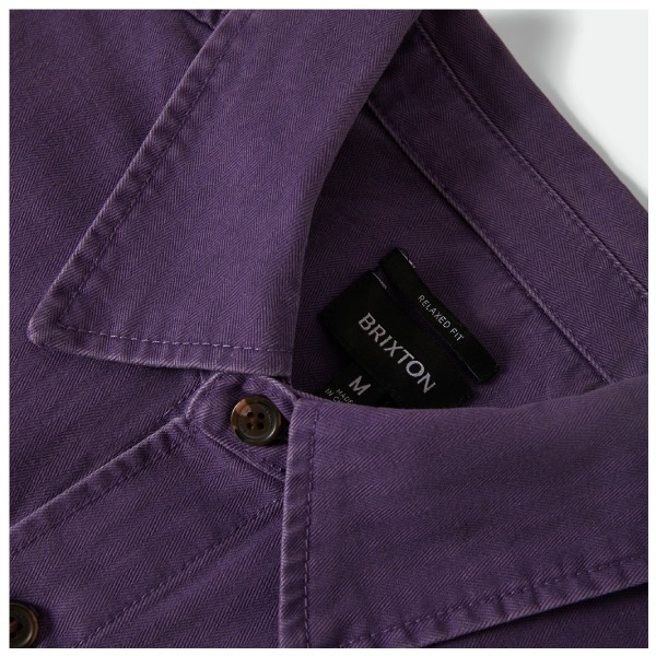 BRIXTON】ブリクストン メンズ オーバーシャツ ヘリンボーン