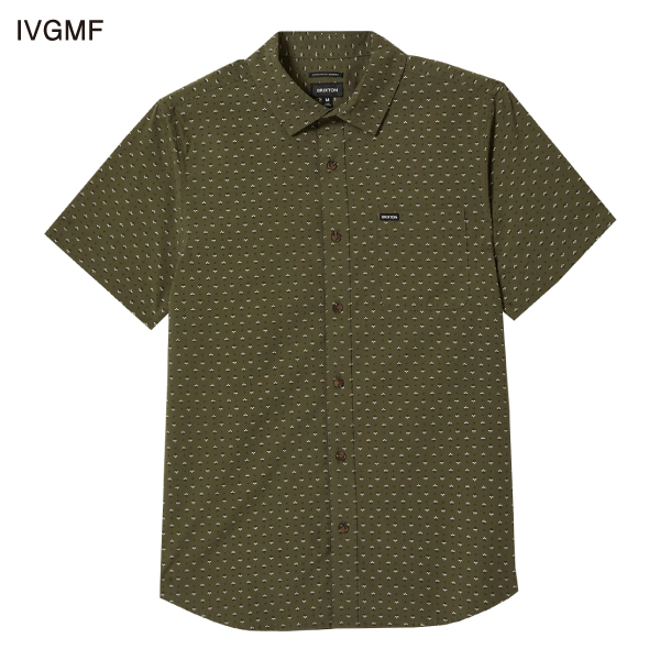 【BRIXTON】ブリクストン 2025春夏 CHARTER PRINT S/S WVN メンズ 半袖シャツ 総柄 トップス ボタンシャツ サマーシャツ_4