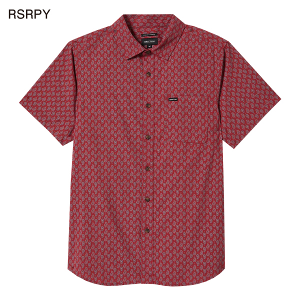 【BRIXTON】ブリクストン 2025春夏 CHARTER PRINT S/S WVN メンズ 半袖シャツ 総柄 トップス ボタンシャツ サマーシャツ_5