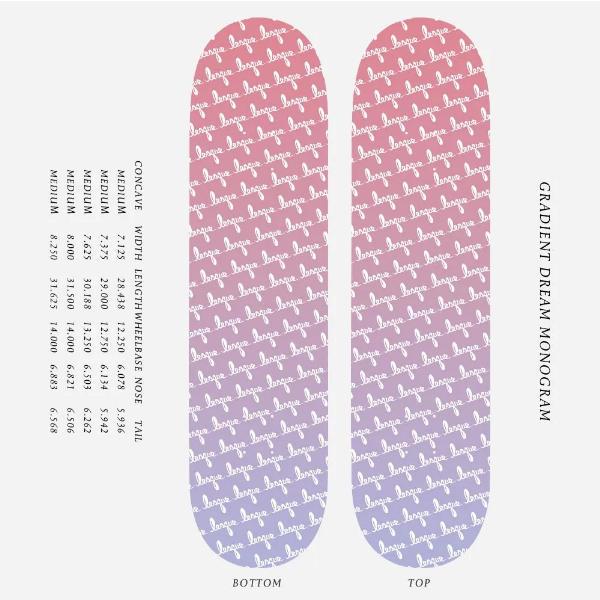 【LESQUE】レスケ Monogram スケートボード スケート デッキ SKATE DECK SK8 スケボー 板 7.125/7.375/7.625/8.0/8.25_2
