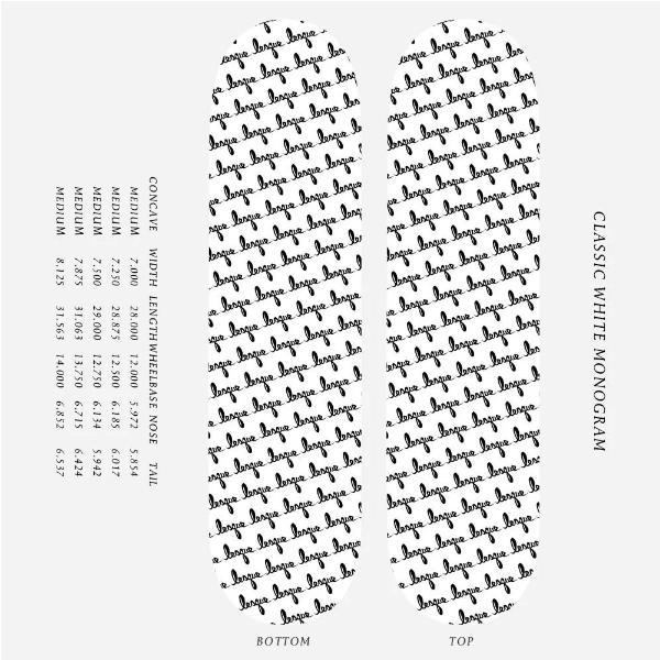 【LESQUE】レスケ Monogram スケートボード スケート デッキ SKATE DECK SK8 スケボー 板 7.25/7.5/7.875/8.125_2