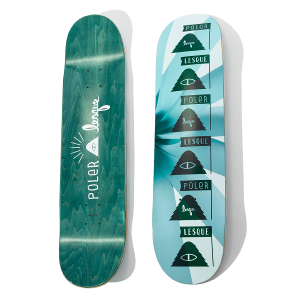 【POLER x LESQUE】ポーラー レスケ コラボ スケートボード デッキ 板 スケボー ストリート シンプル デザイン sk8 skate_1