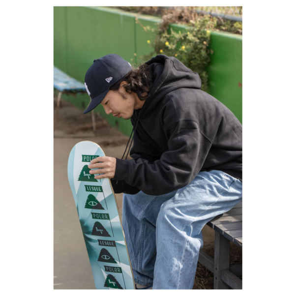【POLER x LESQUE】ポーラー レスケ コラボ スケートボード デッキ 板 スケボー ストリート シンプル デザイン sk8 skate_4