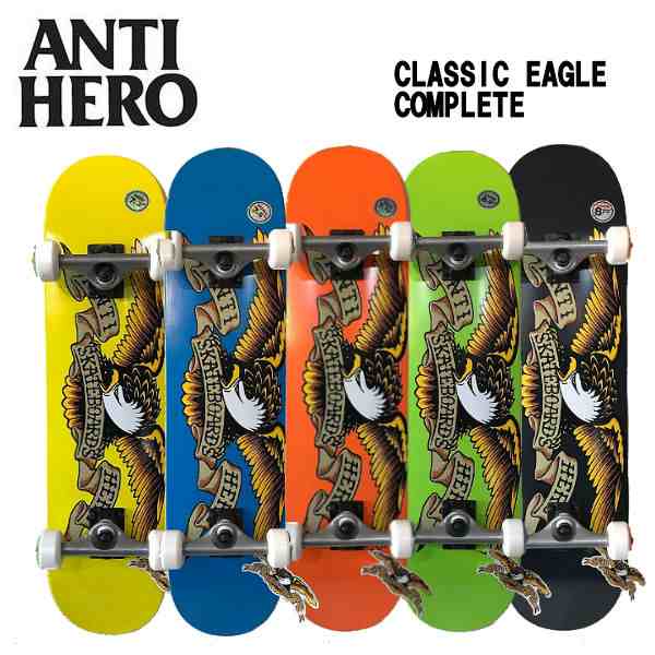 ANTIHERO DECK アンチヒーロー デッキ TEAM CLASSIC EAGLE NAVY 8.5