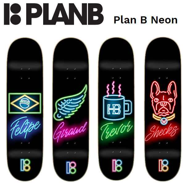 PLAN B】プランビー Neon Deck SKATEBOARD デッキ 板 スケートボード