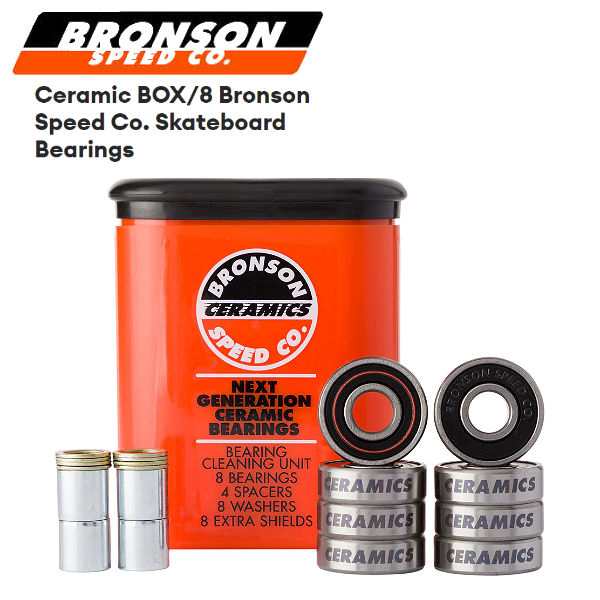 【BRONSON】ブロンソン Ceramic BOX/8 Bronson Speed Co. Skateboard Bearings セラミック