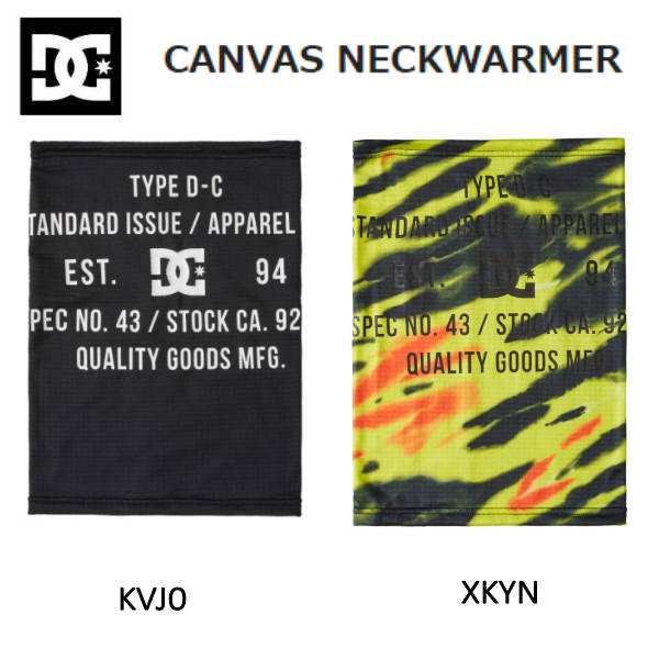 ＤＣシューズ 2021-2022 CANVAS NECKWARMER キャンバスネック