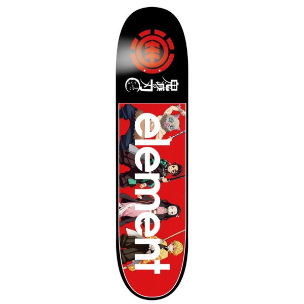 ELEMENT】エレメント 鬼滅の刃 スケートボード デッキ KIMETSU A DECK SKATEBOARD DECK デッキ 板 大人 デッキ