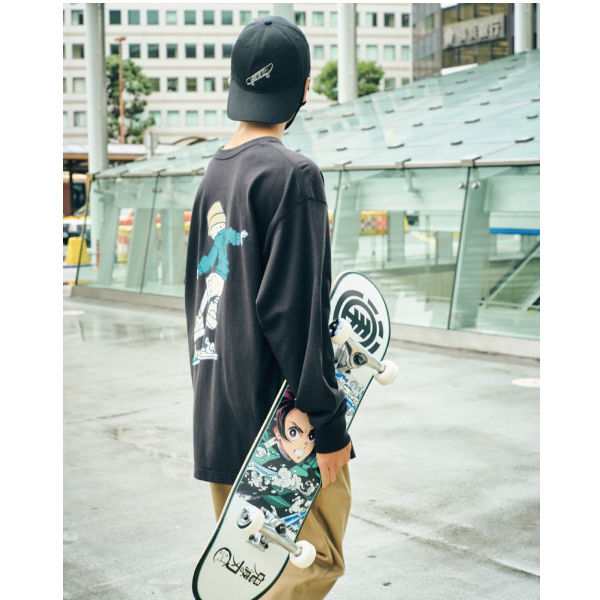 【ELEMENT】エレメント 鬼滅の刃 スケートボード デッキ KIMETSU TANJIRO 2 COMPLETE SKATEBOARD コンプリート 板 大人 完成品 8.0インチ