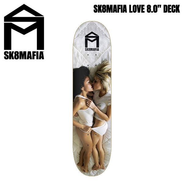 【SK8MAFIA】スケートマフィア LOVE SKATEBOARD スケートボード デッキ ストリート パーク ボウル バーチカル 8.0