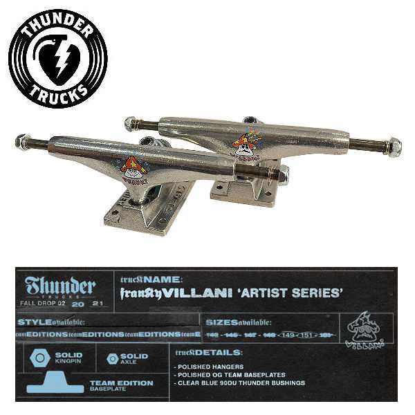 【THUNDER TRUCKS】サンダートラックス VILLANI ARTIST SERIES トラック スケートボード