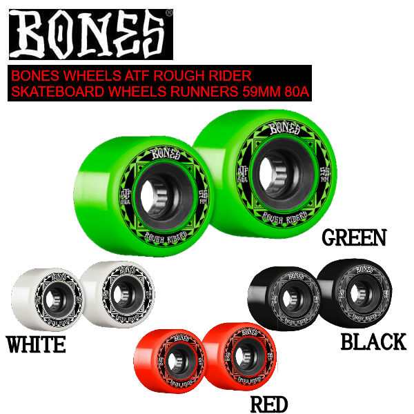 ボーンズベアリング ATF ROUGH RIDER SKATEBOARD WHEELS RUNNERS