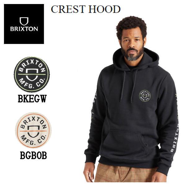 【BRIXTON】ブリクストン 2022秋冬 CREST HOOD メンズ パーカー フード スケートボード キャンプ アウトド ア
