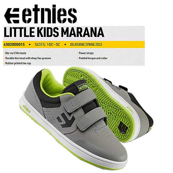 【etnies】エトニーズ 2023春夏 MARANA LITTLE KIDS マラナ リトル キッズ スケートシューズ スケシュー 靴 スニーカー