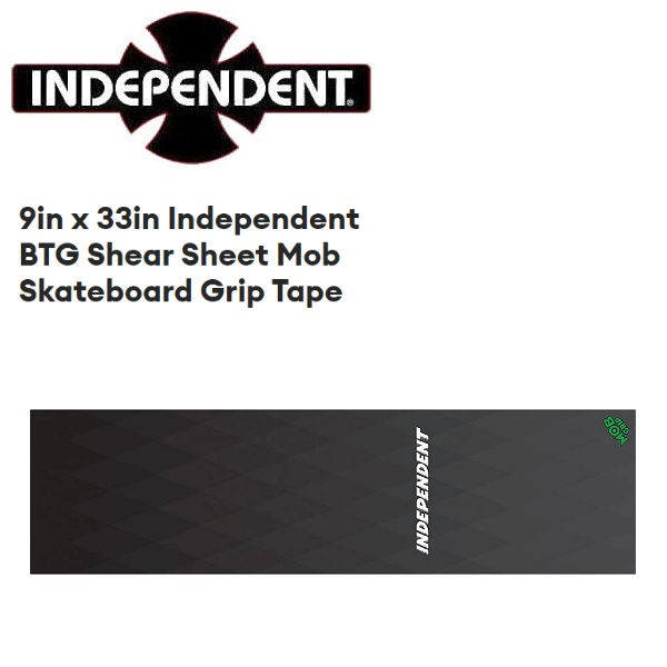 モブグリップ Independent BTG Shear Sheet Mob Skateboard Grip Tape デッキテープ グリップテープ  スケートボード 9×33インチ スケートボード