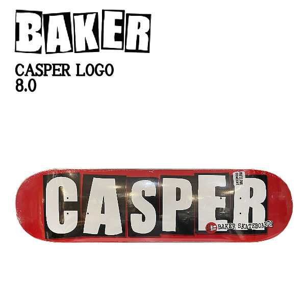 【BAKER】ベイカー CASPER LOGO キャスパーロゴ スケートボード アンドリュー・レイノルズ デッキ 板 7層 ブラック