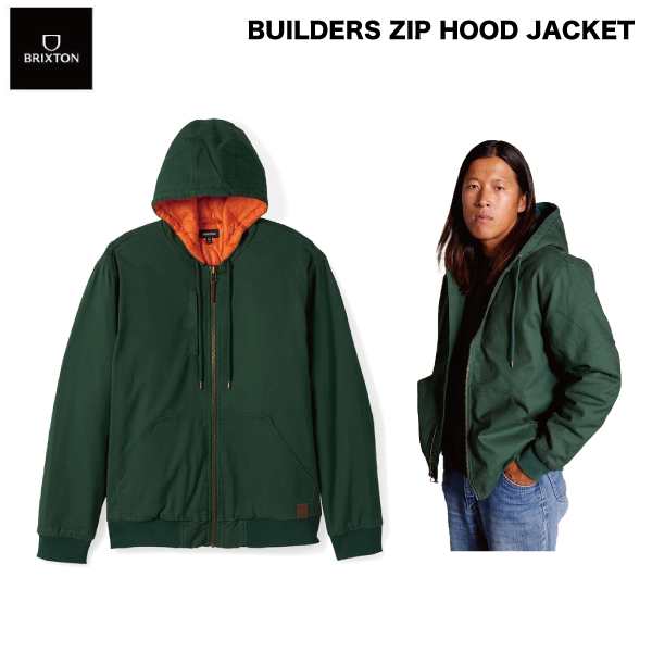 【BRIXTON】ブリクストン 2023秋冬 BUILDERS ZIP HOOD JACKET メンズ フードジャケット ジップアップ アウター