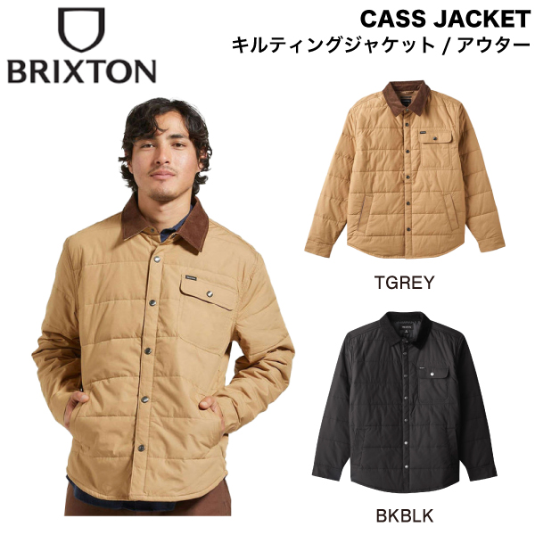 【BRIXTON】ブリクストン 2024秋冬 CASS JACKET メンズ キルティングジャケット アウター アウトドア ストリート スケボー